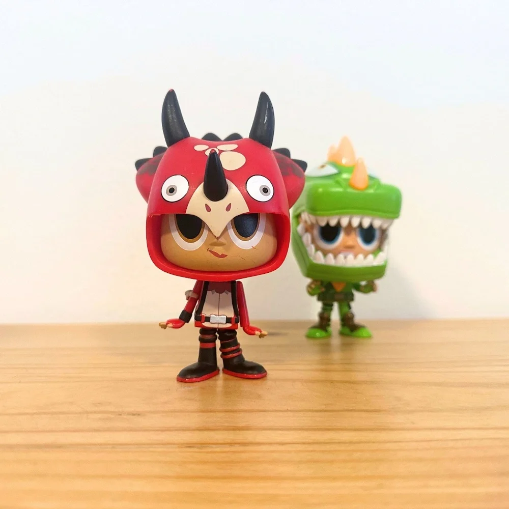 Funko Pop Fortnite Game Tricera Ops #462 & Rex #443 Kids Toys Collectable Figure